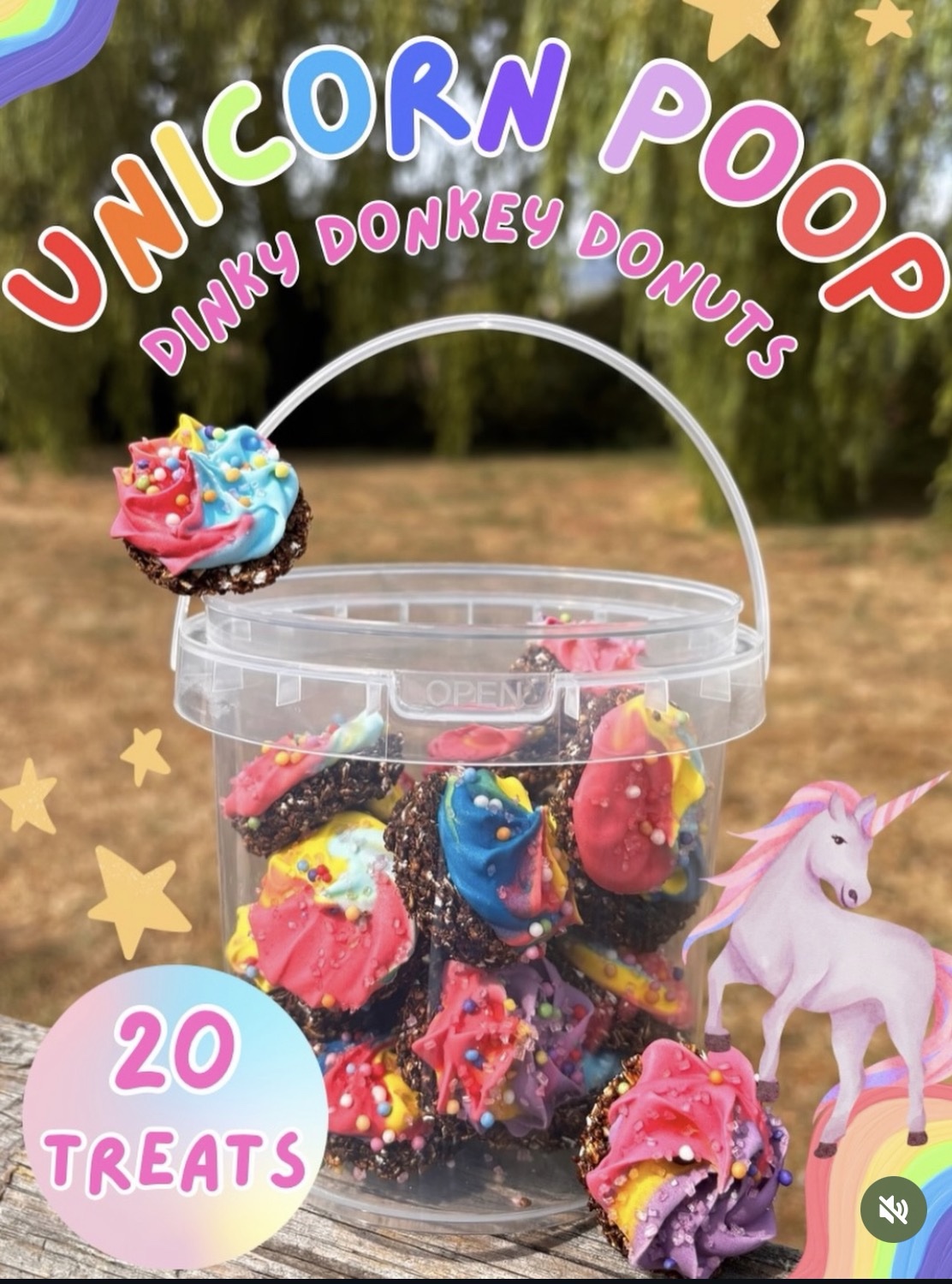 Unicorn poops!! 20 treats in a tub 🦄