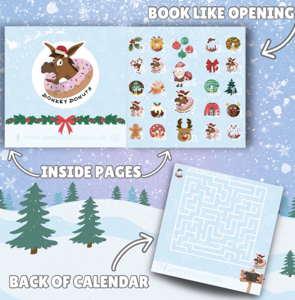 PRE ORDER Advent calendar Winter wonderland themed